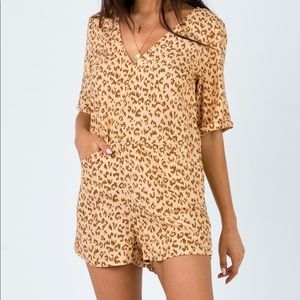 Princess Polly Zara Leopard Playsuit